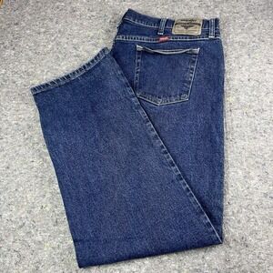 Wrangler Men's Relaxed Fit Jeans Size 42x30 Denim Work Casual Used